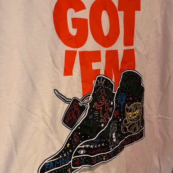 3FortyInc. White graphic Nike sneakerhead “Got Em” Tee Medium Mens - Picture 2 of 3